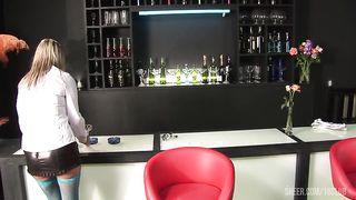 Blondes Sharon Pink & Wendy Wonders Entranced By Slutty Lesbian Dildo Play