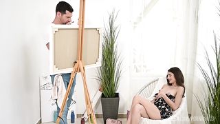 Seductive Babe Candie Luciani Tempts Artist Into Steamy Sex Session GP2813