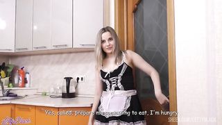 Maid With Anal Plug Gets Fucked Hard - Letty Black