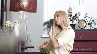 Vibrator satisfaction before DP 3some