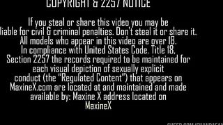 The Erotic Nympho Maxine X Fucks Herself After Smoking!