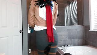 Mikasa Ackerman Wetting Her Tight Jeans
