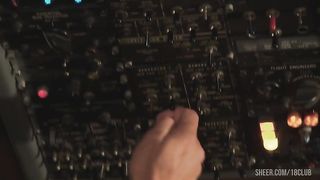 Madelyn Marie Fucks The Captain In The Cockpit During A Red Eye Flight
