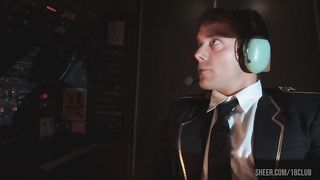 Madelyn Marie Fucks The Captain In The Cockpit During A Red Eye Flight