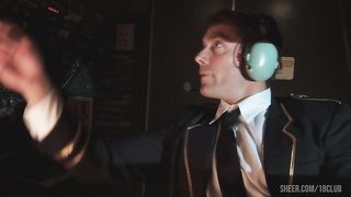 Madelyn Marie Fucks The Captain In The Cockpit During A Red Eye Flight