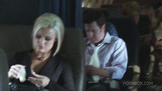 Briana Blair And Jasmine Jolie Fuck In Their Fishnets In First Class