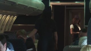 Briana Blair And Jasmine Jolie Fuck In Their Fishnets In First Class