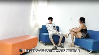 MY STEPMOM HAS A DATE WITH HER LOVER AND LETS ME DO AN ANAL SO THAT HE DOESN'T TELL MY STEPDAD