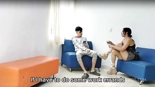 MY STEPMOM HAS A DATE WITH HER LOVER AND LETS ME DO AN ANAL SO THAT HE DOESN'T TELL MY STEPDAD