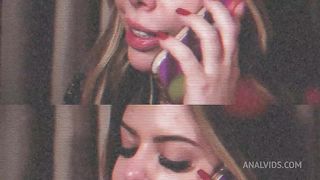 Interracial Double Penetration with Blonde Babe