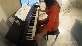 Adventures of MilfyCalla ep 96 First piano lesson