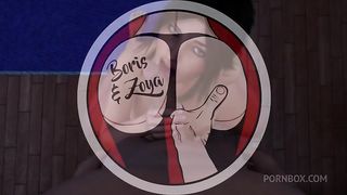 Footjob, deepthroat and wild fuck in one day from redhead sexy teen. (Being a DIK - Sage)