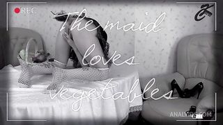 The maid loves vegetables