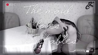 The maid loves vegetables