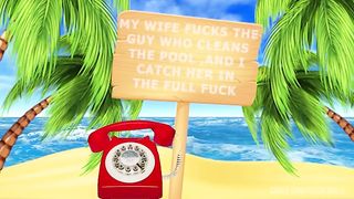 I CAUGHT MY WIFE FUCKING WITH THE BOY WHO CLEANS THE POOL, BUT TOGETHER WE FUCK HIS ASS