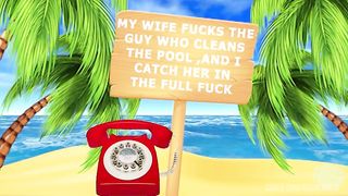 I CAUGHT MY WIFE FUCKING WITH THE BOY WHO CLEANS THE POOL, BUT TOGETHER WE FUCK HIS ASS