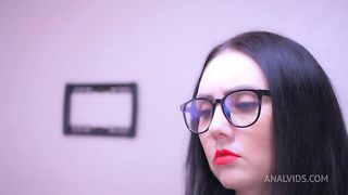 Lewd boy fucks in ass his girl's, and she gets cum.