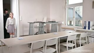 Teen Tiffany Tatum Gets All Holes Fucked By Professor Jay In Class GP2473