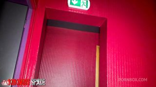 ALICE MAZE'S ANAL GANGBANGED BY FOUR DIFFERENTS DICKS IN THE SCREENROOM OF SWINGER CLUB, IN FRONT OF CLIENTS OF THE CLUB. AT KOKINOOS SPACE.