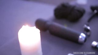Dissolute lady pegging her guy's and gets cumshot.