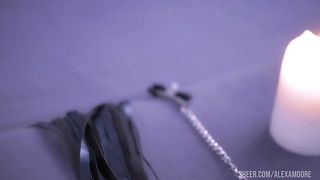 Dissolute lady pegging her guy's and gets cumshot.