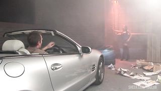 Romana Ryder Hugs The Hood Of His Sports Car As He Takes Her Pussy