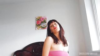 white panties under the skirt