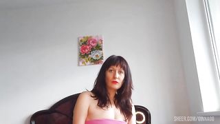 white panties under the skirt