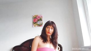white panties under the skirt