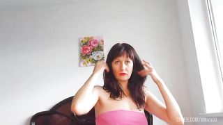 white panties under the skirt