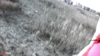 A nice fuck on a public beach with french teen Pauline Cooper