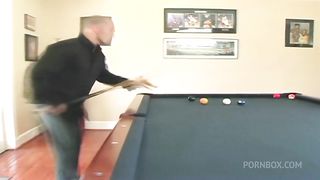 Alexis And Jenna Haze Get Into A Wild Threesome Fuck At The Pool Table