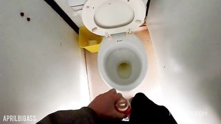 swallowing pee in a public park, a lot of people nearby, a lot of "RISK"