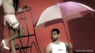 Big Boobed Brunette Jodi James Gets Covered In Chocolate To Suck And Fuck