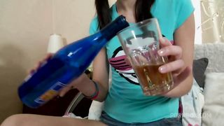 Slender Teen Bounces Her Ass on a Massive Dick