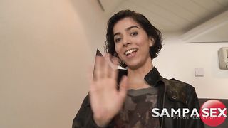 TS Emanuelle Adams gets creampie on her big ass with a monster cock - YagoRibeiroXXX