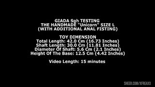 Anna de Ville & Giada Sgh Testing The Handmade Balldog Size L and Unicorn Size L (With Additional Anal Fisting) TWT234