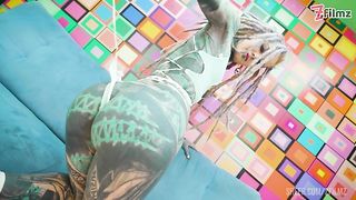 Heavily tattooed couple hardcore ANAL fuck