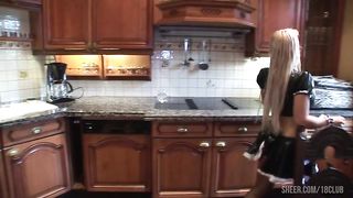 Savannah Gold Gets Fucked From Behind In A Latex French Maids Uniform