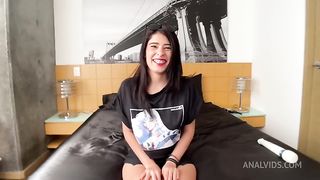 First Anal Sex Casting for 18yo Latina Teen with Big Ass