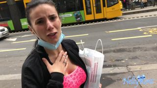Stranger helps me to carry my heavy Shopping bag in return for a BJ