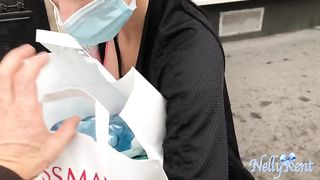 Stranger helps me to carry my heavy Shopping bag in return for a BJ