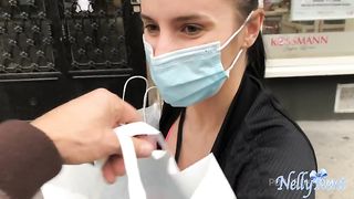 Stranger helps me to carry my heavy Shopping bag in return for a BJ