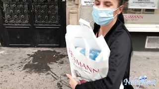 Stranger helps me to carry my heavy Shopping bag in return for a BJ