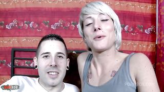 Skinny blonde with big pussy gets her ass pounded deep