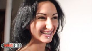 Beautiful Ana Martin gets her ass pounded by Antonio Ross on the couch