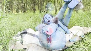 Avatar Monika Fox Big Prolapse, Hard Dildo Anal And Pussy Fuck, Squirt In Nature
