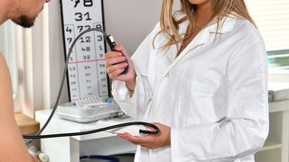 Cock Hungry Nurse Rebecca Volpetti Enjoys DP Pounding At The Clinic GP2823