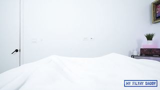 Daddy Fucks Kimmy Charms Little Asshole Really Hard and Deep Until she Quivers