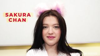 Black African and Japanese 20yo babe Sakura Chan